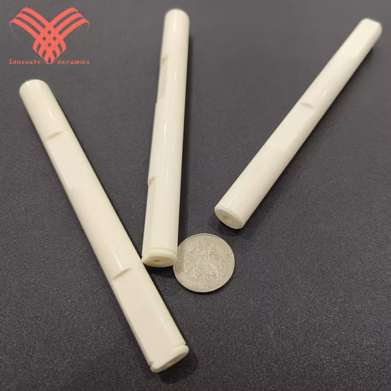 Eje de cerámica de tubo de cerámica de alúmina con personalización disponible